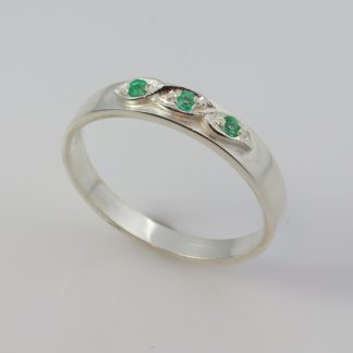 Stg/silver Emerald Ring_0
