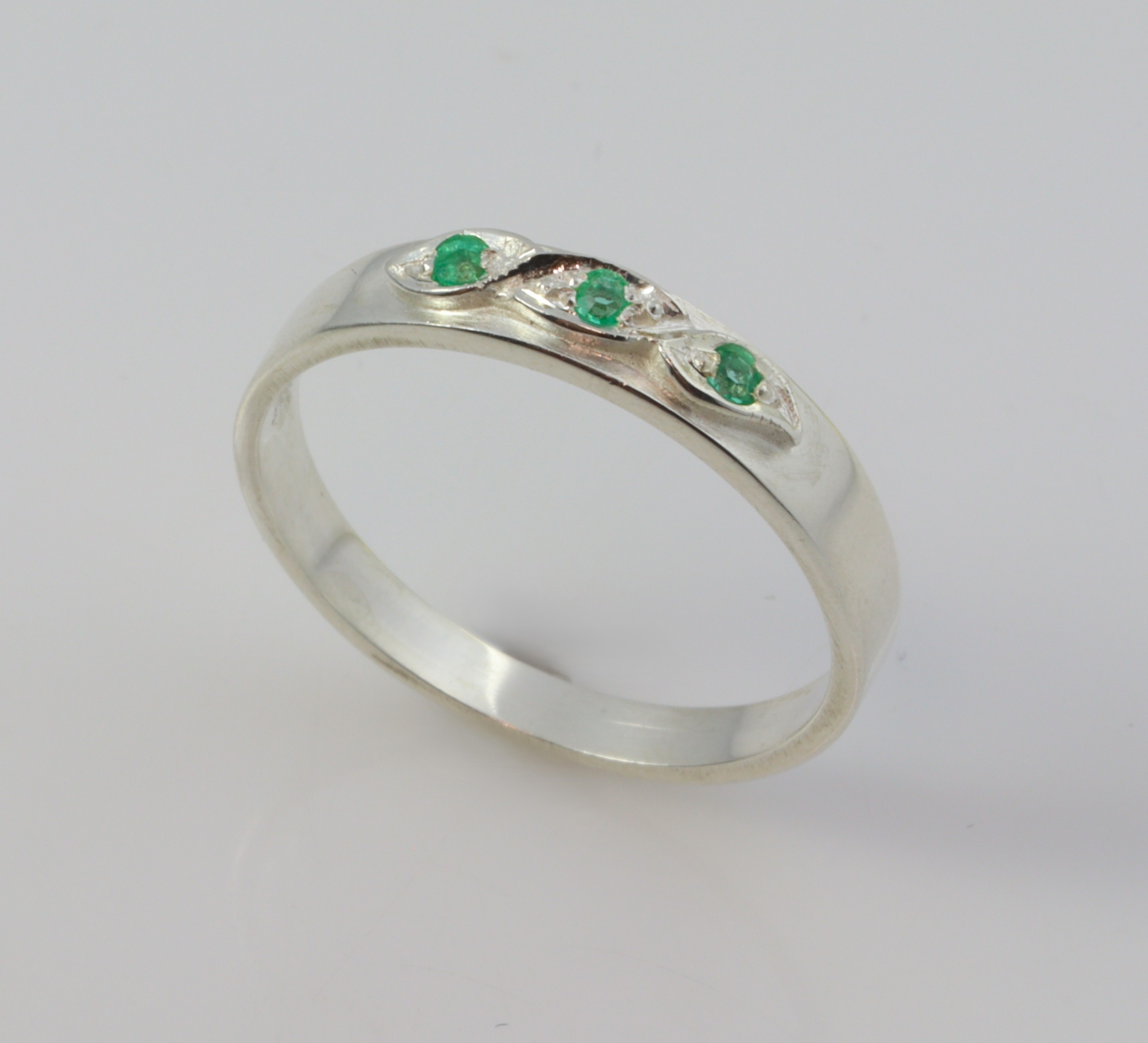 Stg/silver Emerald Ring_0