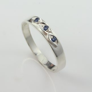 Stg/silver Sapphire Ring_0
