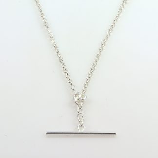 Stg/silver Long Fob Chain_0