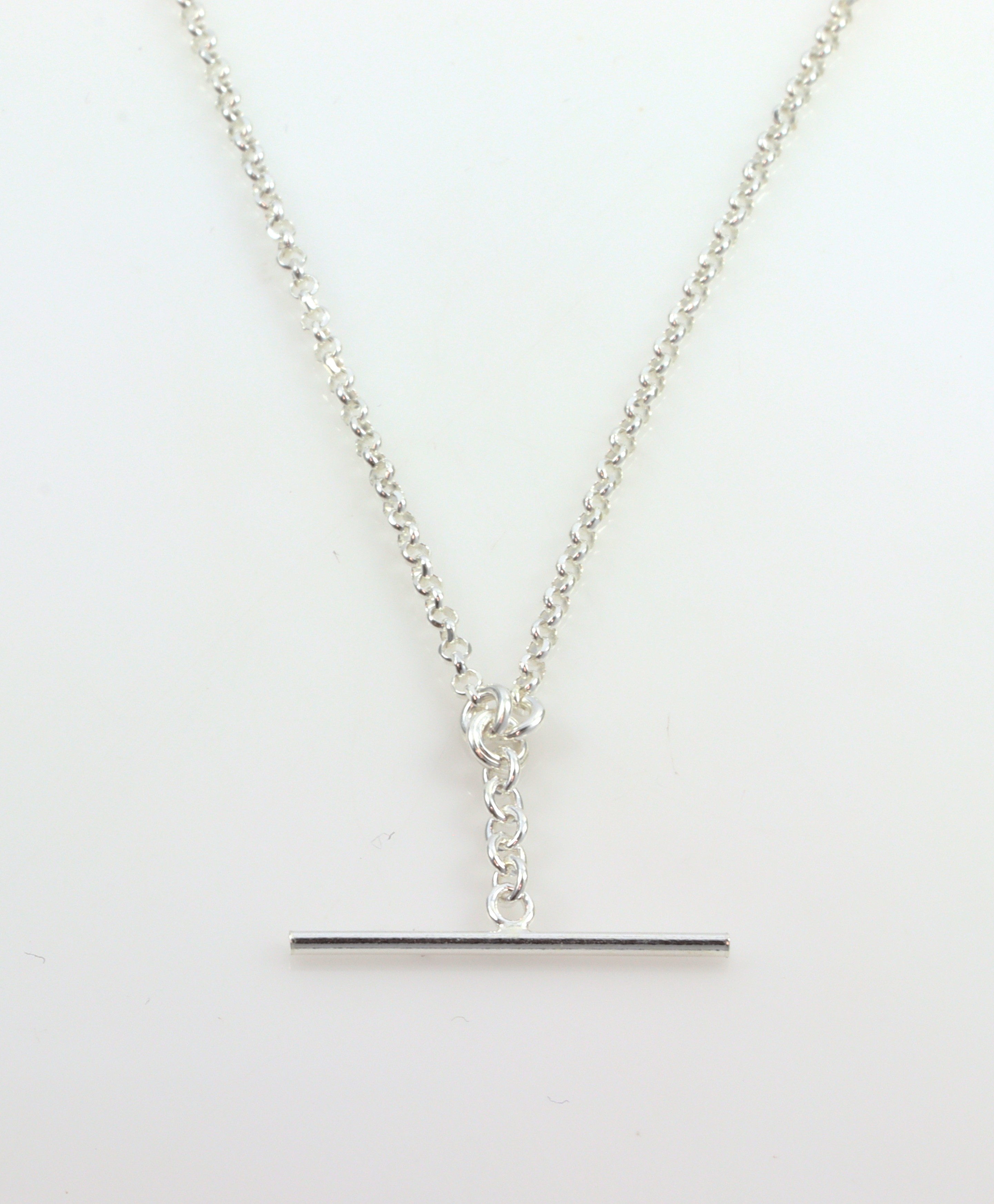 Stg/silver Long Fob Chain_0