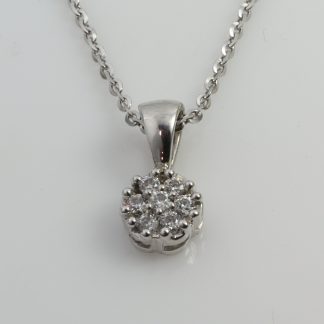 Stg/silver Cluster Pendant_0