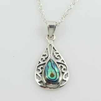 Stg/silver Paua Pendant_0