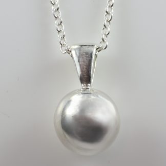 Stg/silver Ball Pendant_0