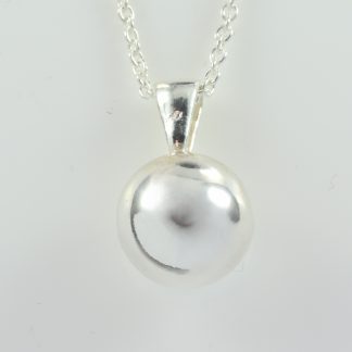 Stg/silver Ball Pendant_0