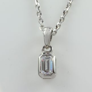 Stg/silver CZ Pendant_0