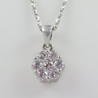 Stg/silver CZ Pendant_0