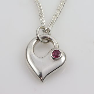 Stg/silver Ruby Pendant_0