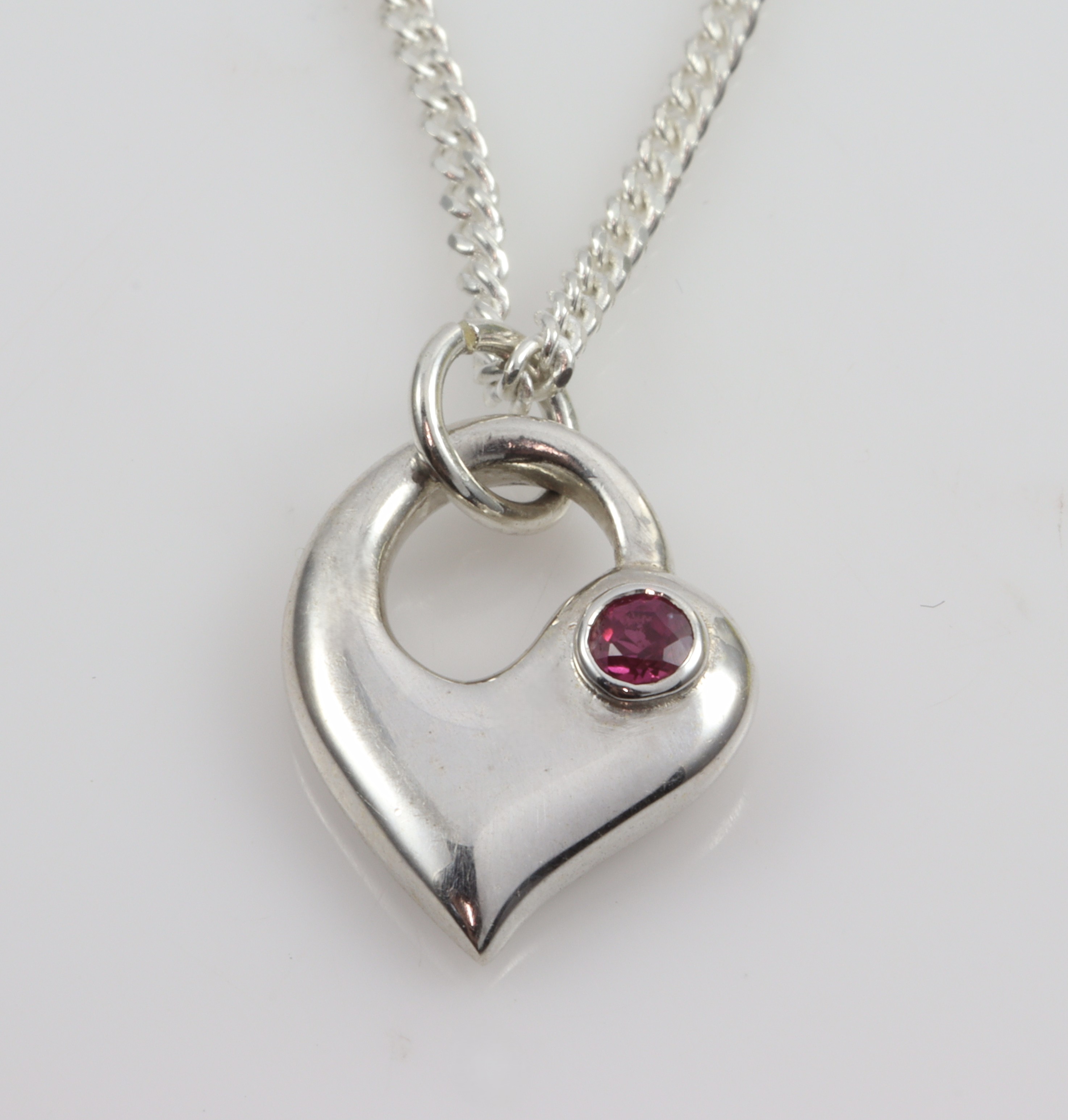 Stg/silver Ruby Pendant_0