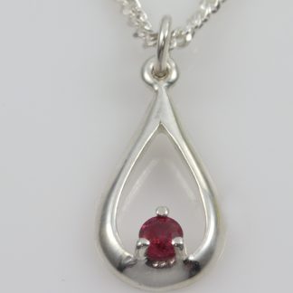 Stg/silver Ruby Pendant_0