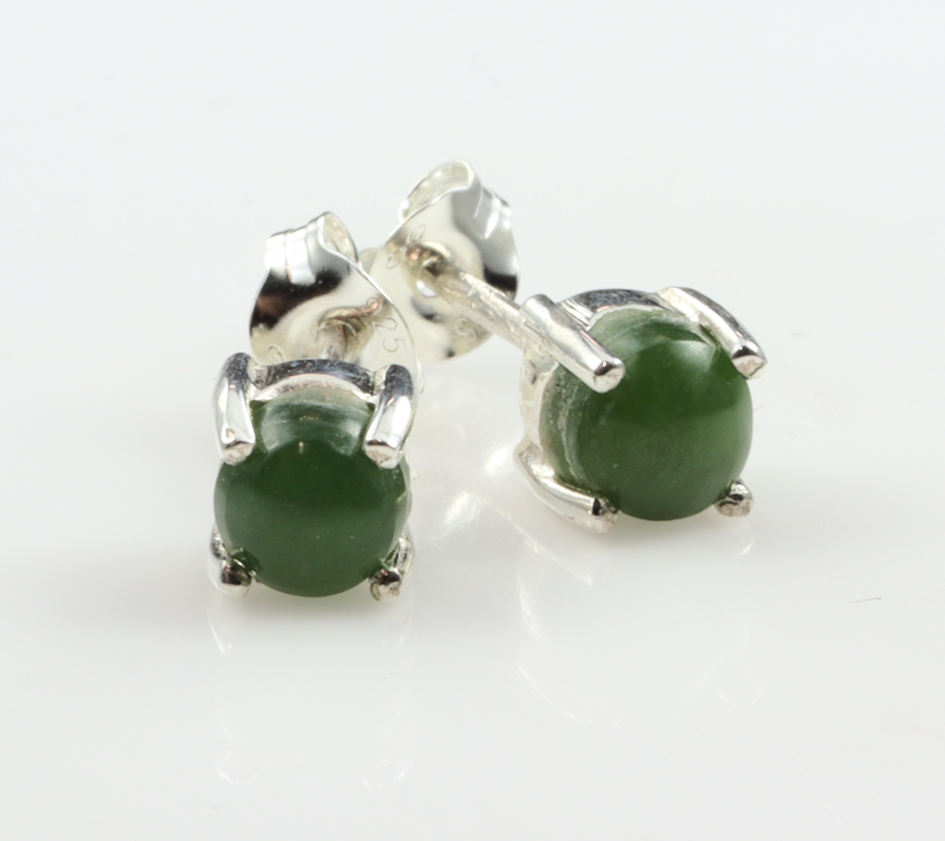 Stg/silver Greenstone Earrings_0