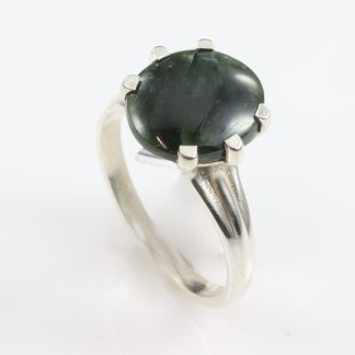Stg/silver Greenstone Ring_0