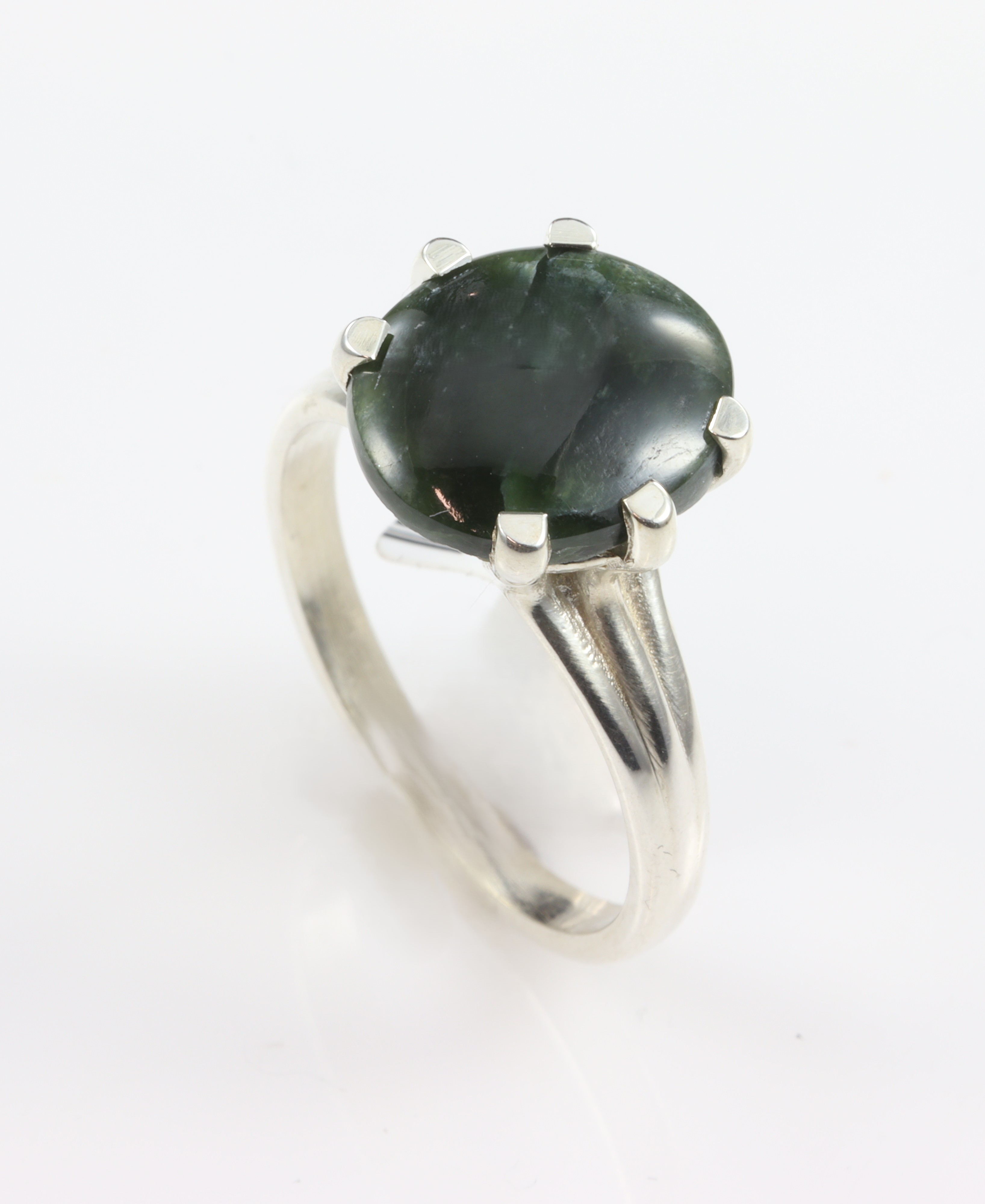 Stg/silver Greenstone Ring_0