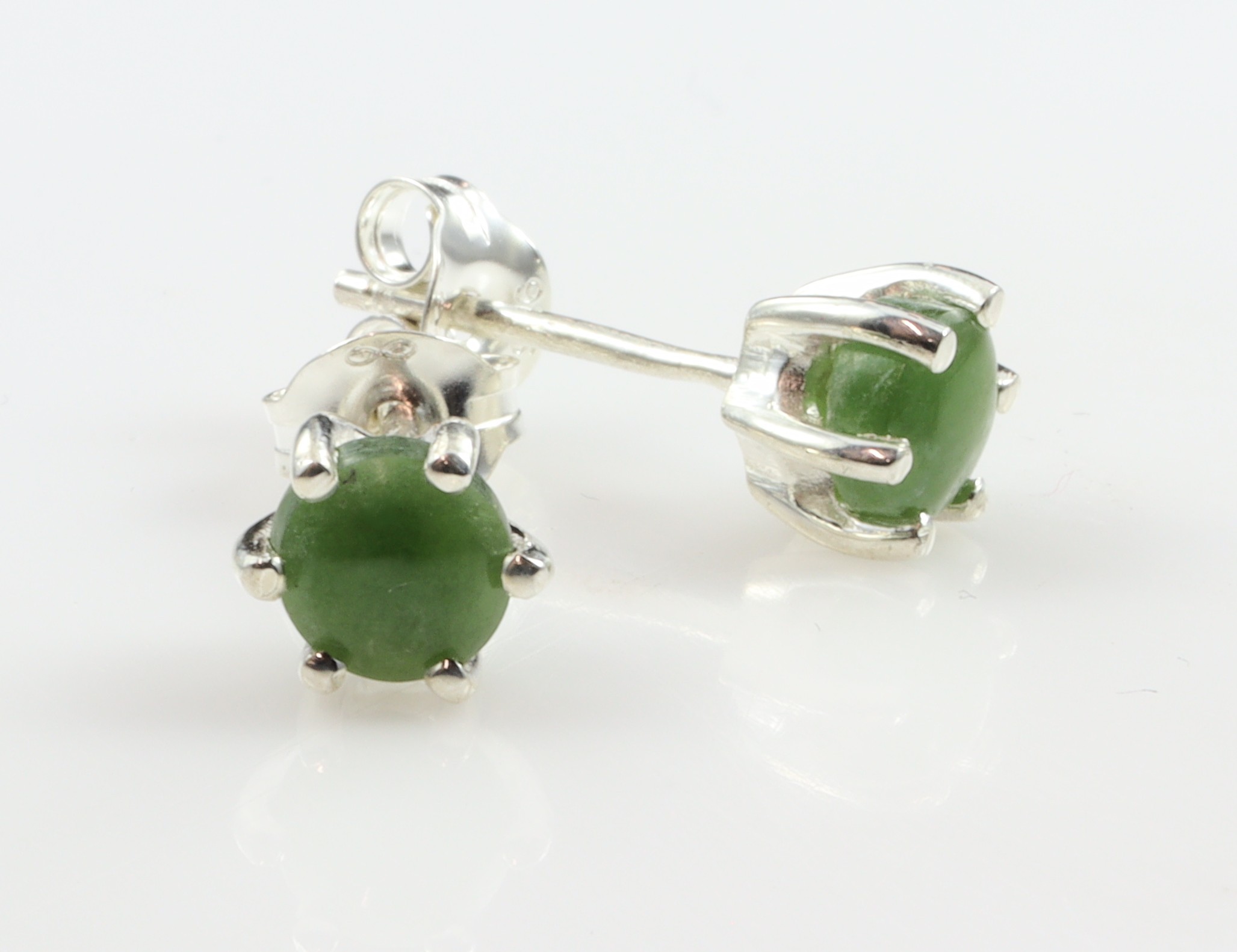 Stg/silver Greenstone Earrings_0