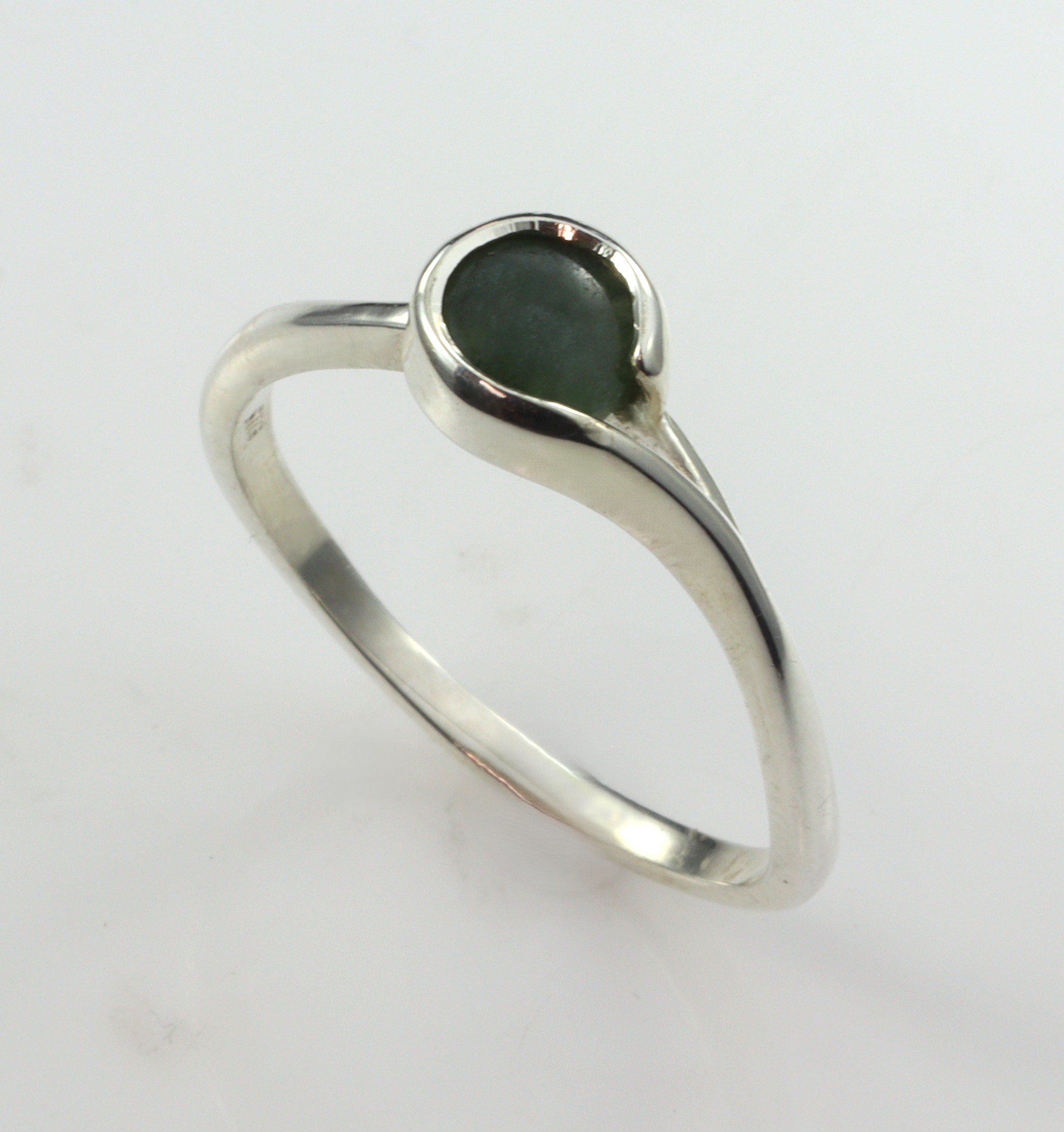 Stg/silver Greenstone Ring_0