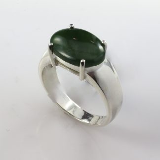 Stg/silver Greenstone Ring_0