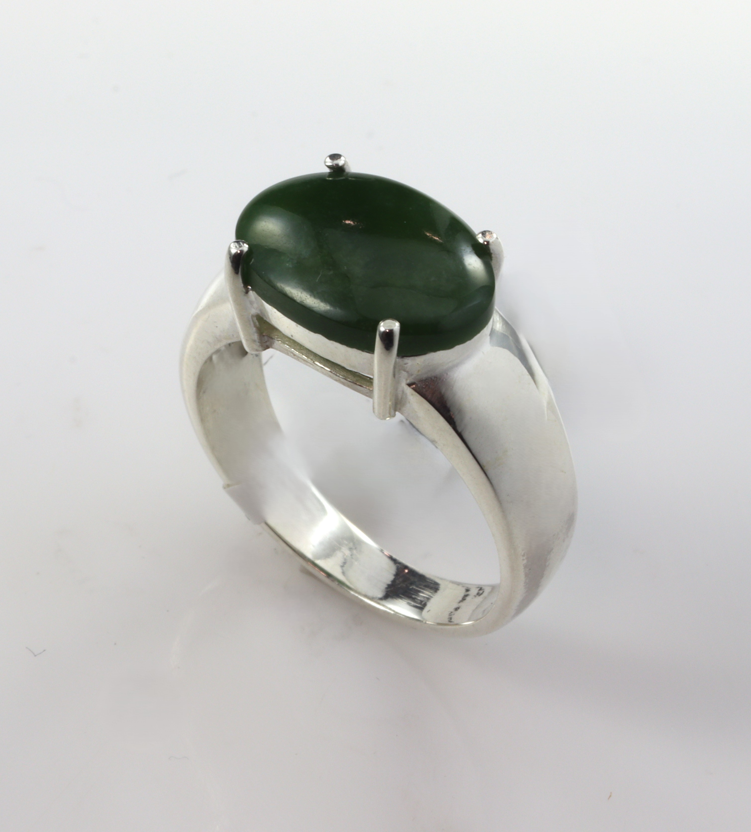 Stg/silver Greenstone Ring_0