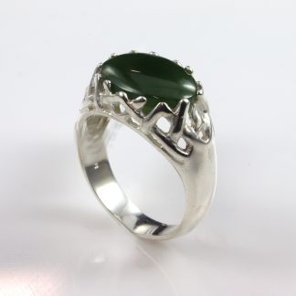 Stg/silver Greenstone Ring_0