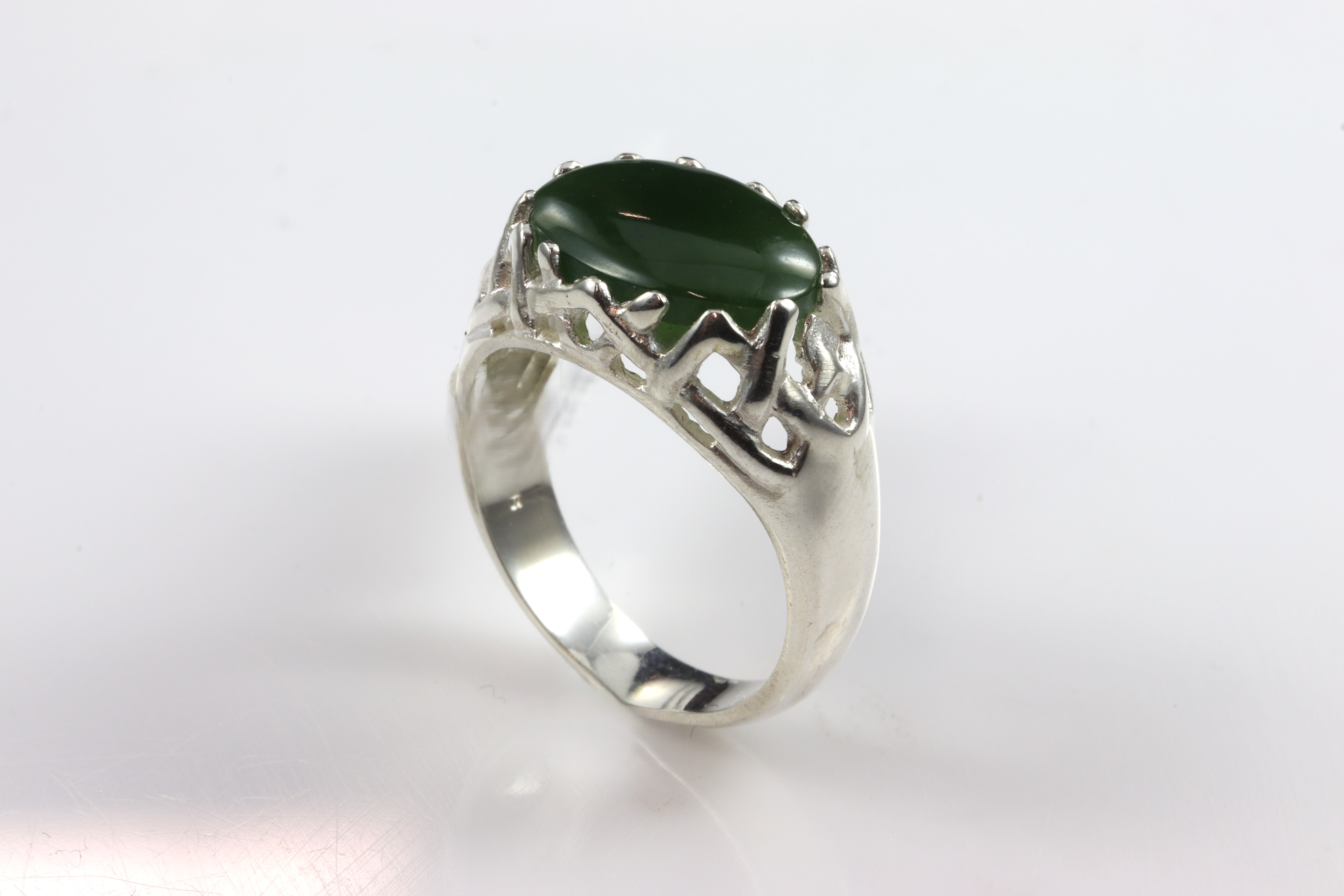 Stg/silver Greenstone Ring_0